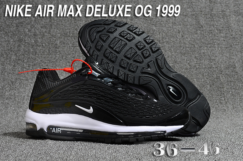 Nike Air Max Deluxe OG 1999 Black Shoes - Click Image to Close